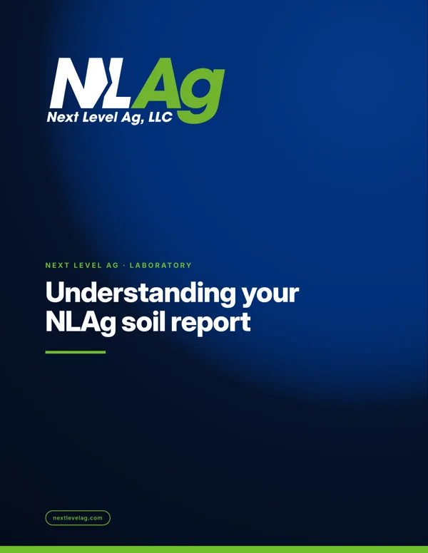 Cover of the Next Level Ag Soil Report Guide